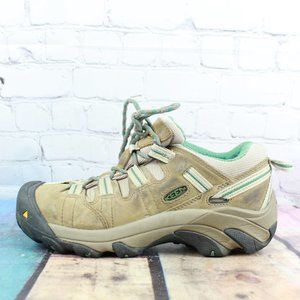 KEEN Suede Steel Toe Hiking Trail Shoes Size 8